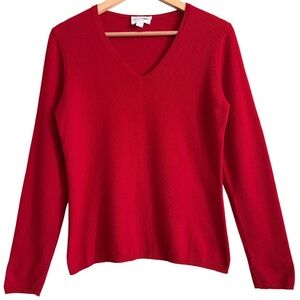 CHARTER CLUB 100% Cashmere Preppy Business Casual Lightweight Pullover Sweater S